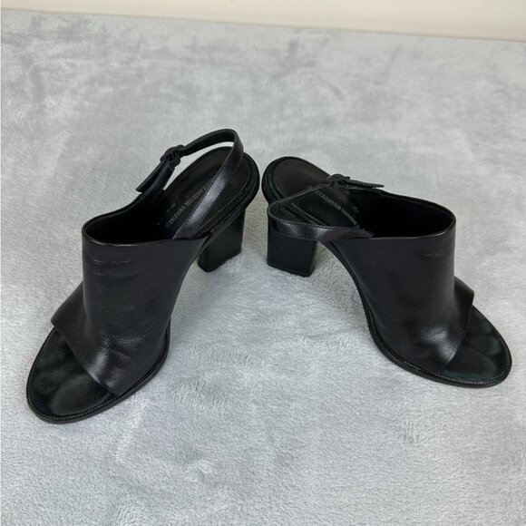 Alexander Wang Black Leather Heels Women's Size 8 US/38 EU - Picture 6 of 10